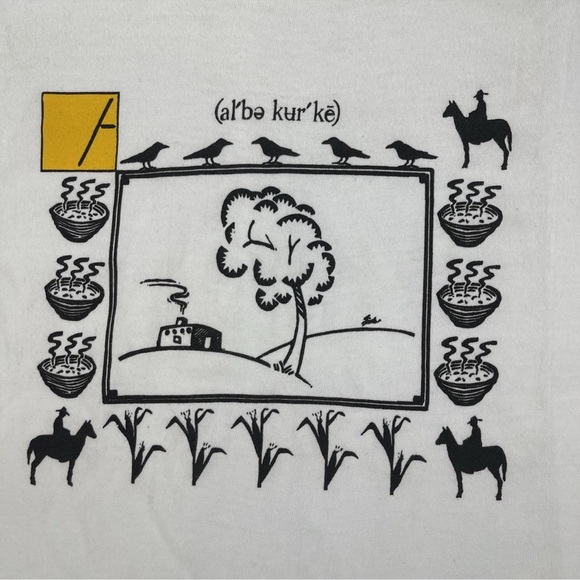 VTG Hanes Beefy Albuquerque Southwestern Aztec Mens XL Single Stitch Shirt - Picture 1 of 9